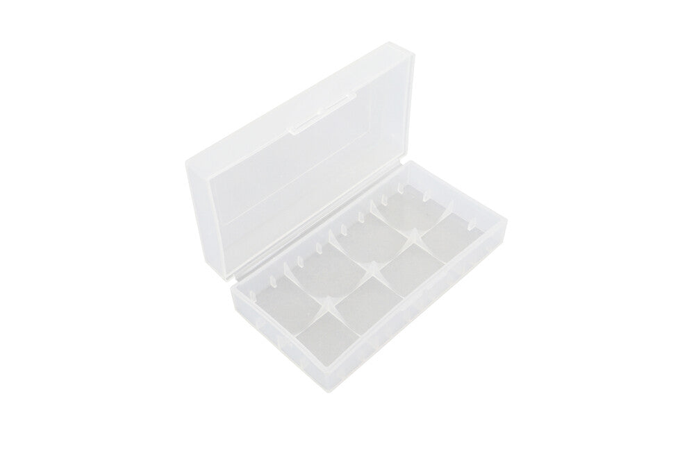 BasicNature cutie baterie pentru 2 x 18650 baterii, transparent