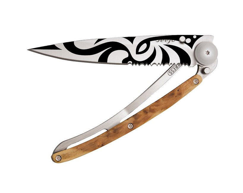 Deejo Serration briceag juniper Tribal
