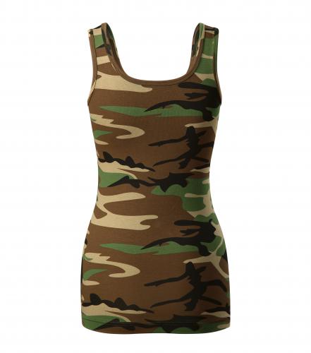 Malfini Camouflage maiou pentru femei 180g/m2, maro