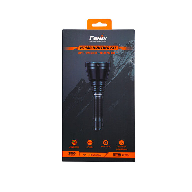 Fenix HT18R set lanternă de vânătoare cu întrerupător cu cablu AER-05 și montare pe armă ALG-18 kit, întrerupător cu cablu aer-05 și montare pe armă alg-18 kit