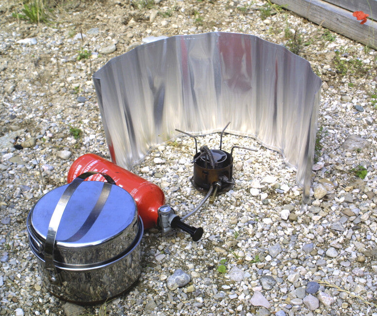 Origin Outdoors parbriz din aluminiu rulabil 24 cm înălțime