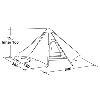 Robens Green Cone cort pentru 4 persoane