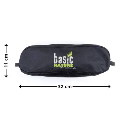 BasicNature Ultralight Low Rest scaun de camping, negru