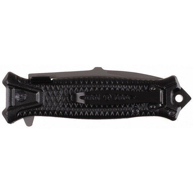 Fox Outdoor Jack cuțit cu o mână Snake, negru, mâner din metal