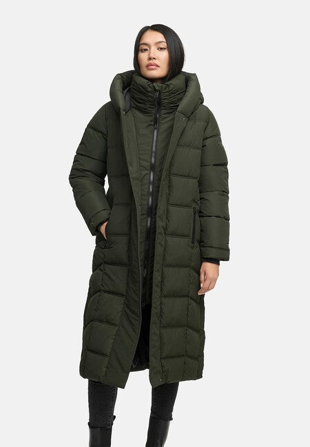Navahoo ENGELSFEDER XIV palton de iarnă pentru femei, dark olive