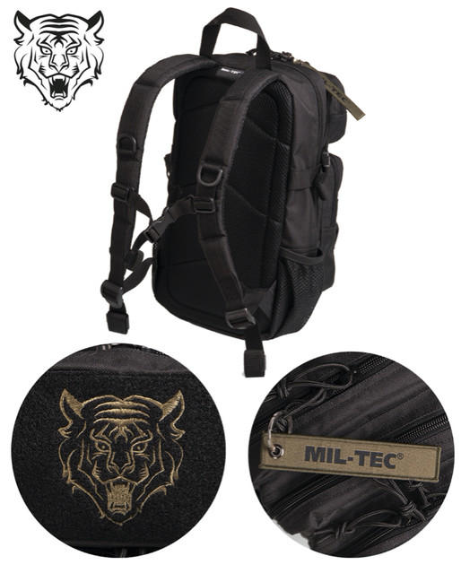 Mil-Tec US rucsac assault pentru copii, negru, 14L