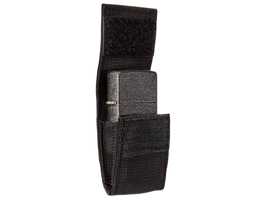 Zippo Black Crackle set husă tactică + brichetă, negru