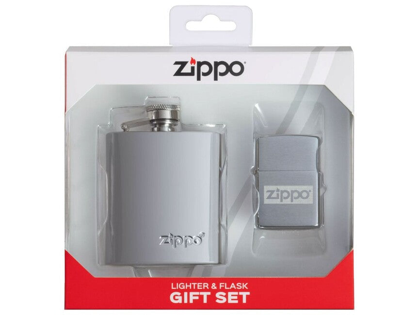 Zippo brichetă + set ploscă