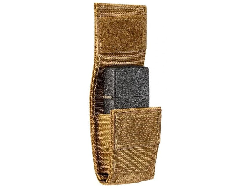 Zippo Black Crackle set husă tactică + brichetă, maro