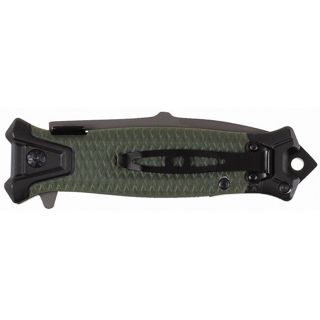Fox Outdoor Jack briceag cu o mână Snake, OD verde, mâner din metal