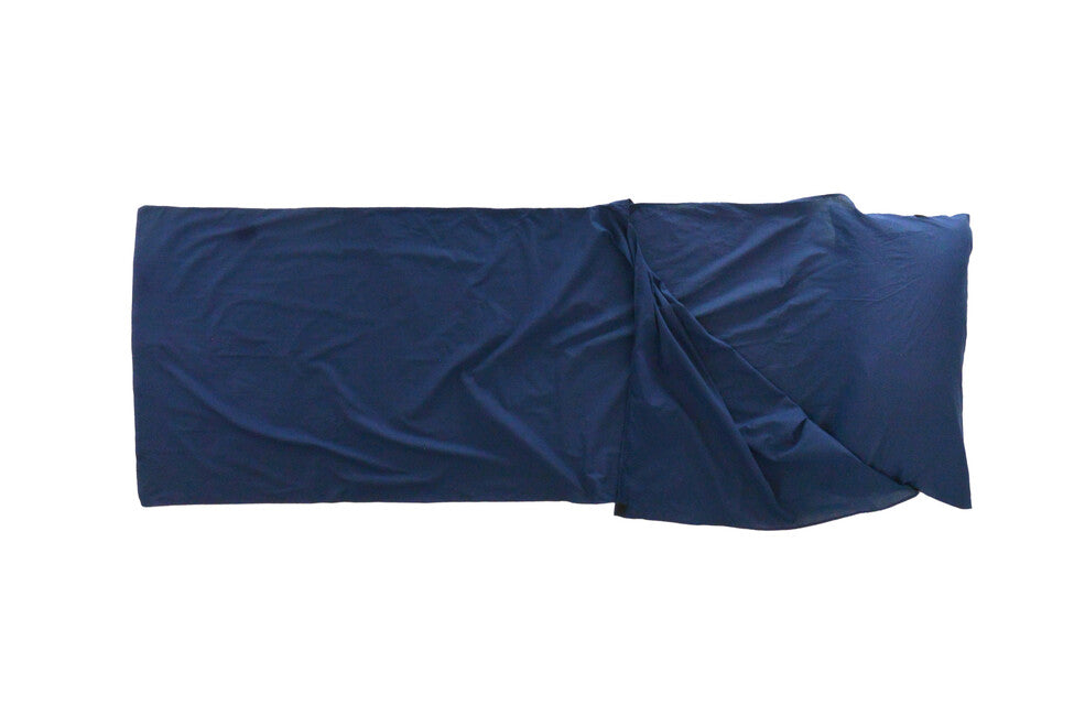 Origin Outdoors Poly-Cotton inserție pentru sac de dormit dreptunghiulară, albastră regal