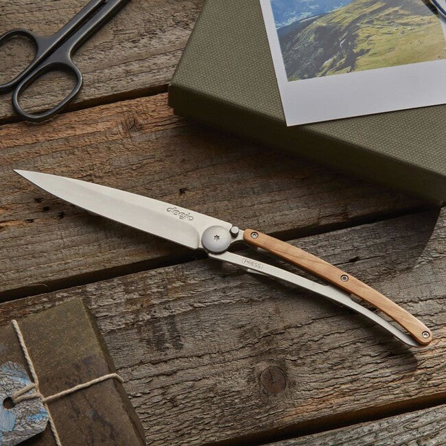Deejo Wood briceag natural olive
