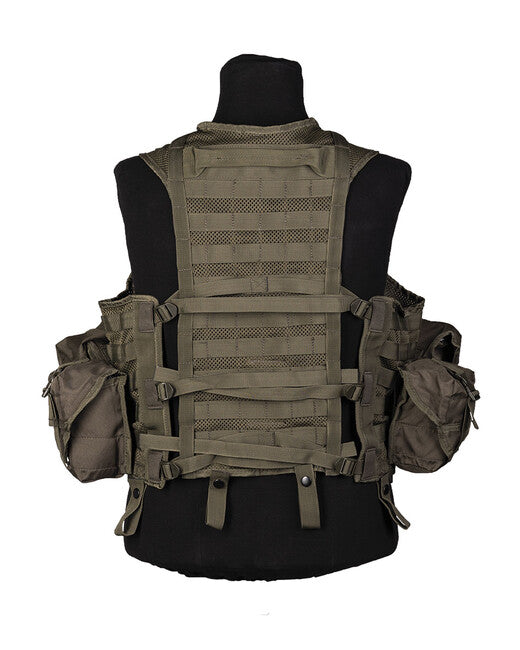 Mil-Tec MODULAR SYSTEM vestă tactică cu 8 buzunare, oliv