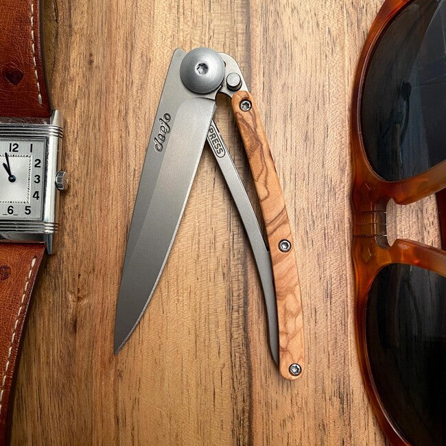 Deejo Wood briceag natural olive