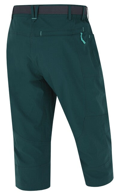 HUSKY Klery 3/4 pantaloni pentru femei, verde închis