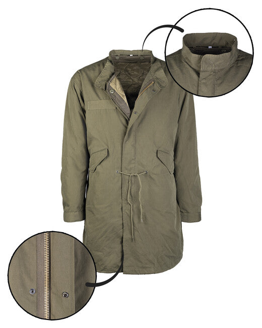 Mil-Tec US M-51 geacă fishtail cu căptușeală, verde