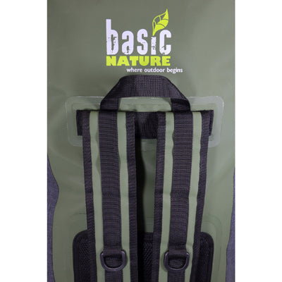 BasicNature sac impermeabil 90 L, gri-verde