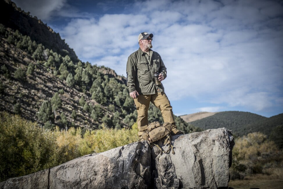 Helikon-Tex PILGRIM pantaloni, Coyote / Taiga Green