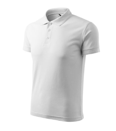 Malfini Pique tricou polo pentru bărbați, alb