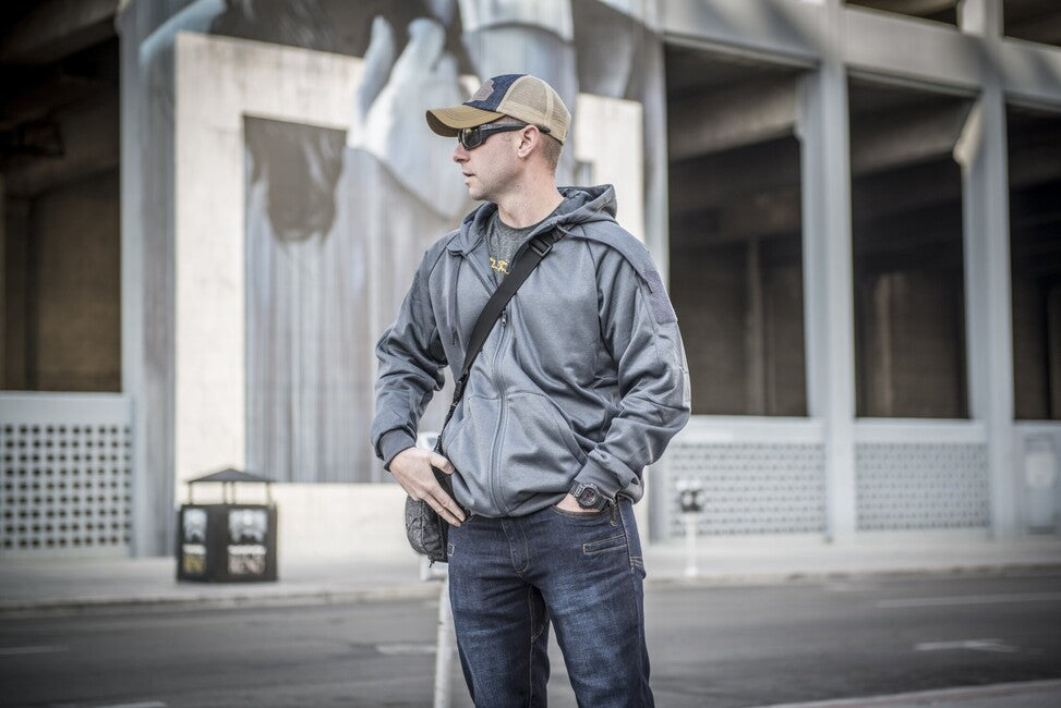 Helikon-Tex URBAN TACTICAL HOODIE hanorac (FullZip), negru