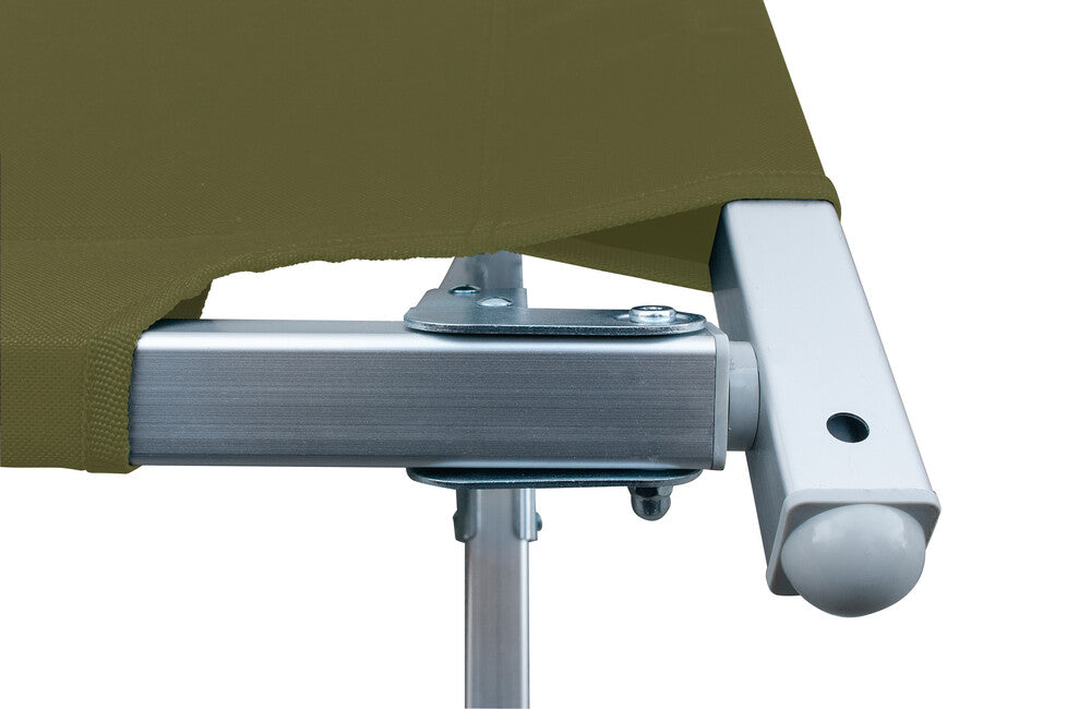 BasicNature Alu-Campbed pat de camping, oliv, 210 cm