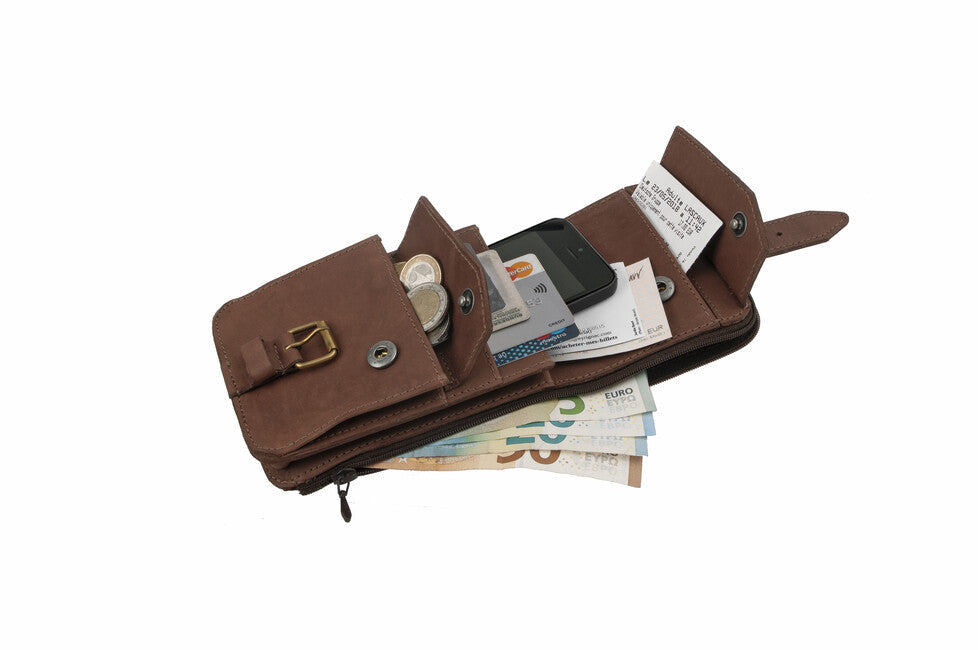 BasicNature Safe geantă din piele pentru centură