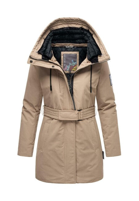 Navahoo Eishauch parka de iarnă pentru femei cu glugă, taupe grey