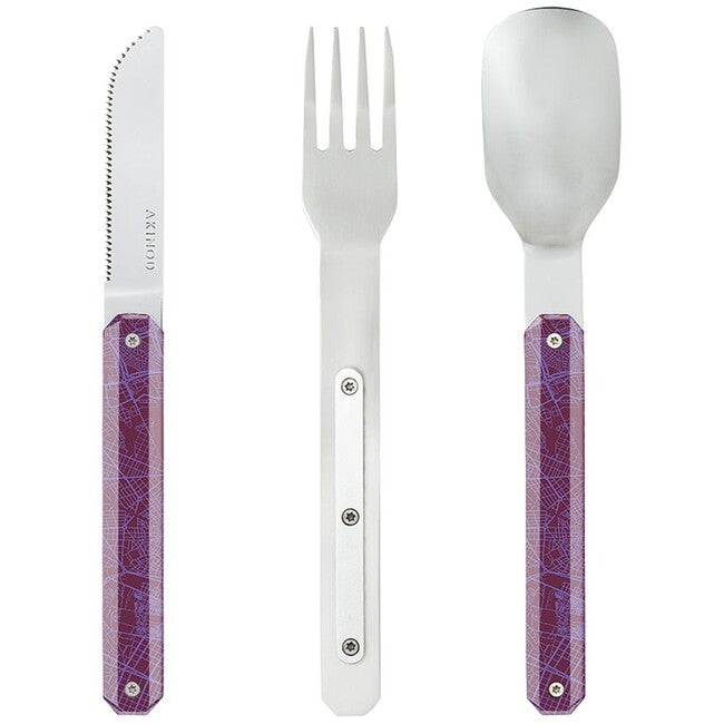 Akinod A01M00014 set tacâmuri 12h34, downtown violet