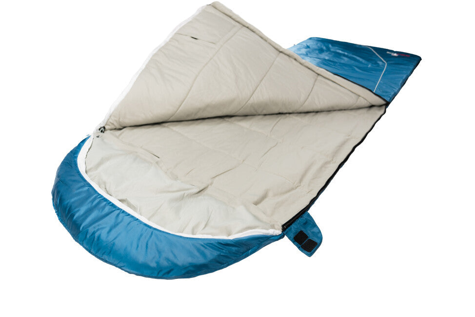 Grüezi-Bag Cotton Comfort Grueezi sac de dormit, albastru cânepă adânc, dreapta