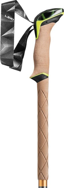 LEKI Sherpa bețe de trekking, antracit închis-cupru-galben neon, 110 - 145 cm