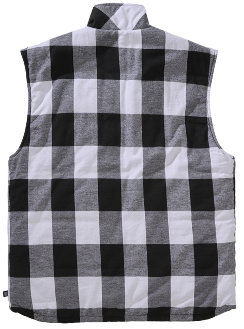 Brandit Lumber vestă, albă/neagră