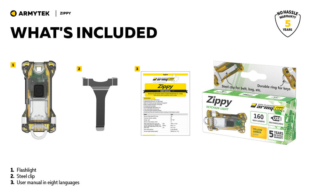 ArmyTek Zippy LED breloc, verde