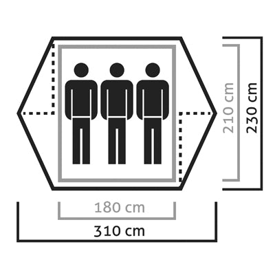 Salewa Stan Denali pentru 3 persoane