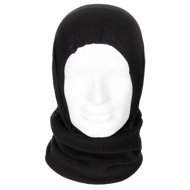 MFH fular tubular cu acoperire a capului fleece, negru