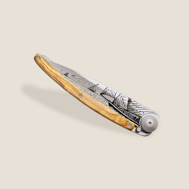 Deejo Tattoo wood briceag Sailing