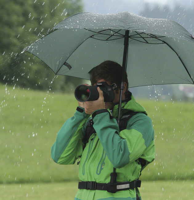EuroSchirm teleScope handsfree umbrelă de trekking telescopică cu fixare pe rucsac UV, oliv