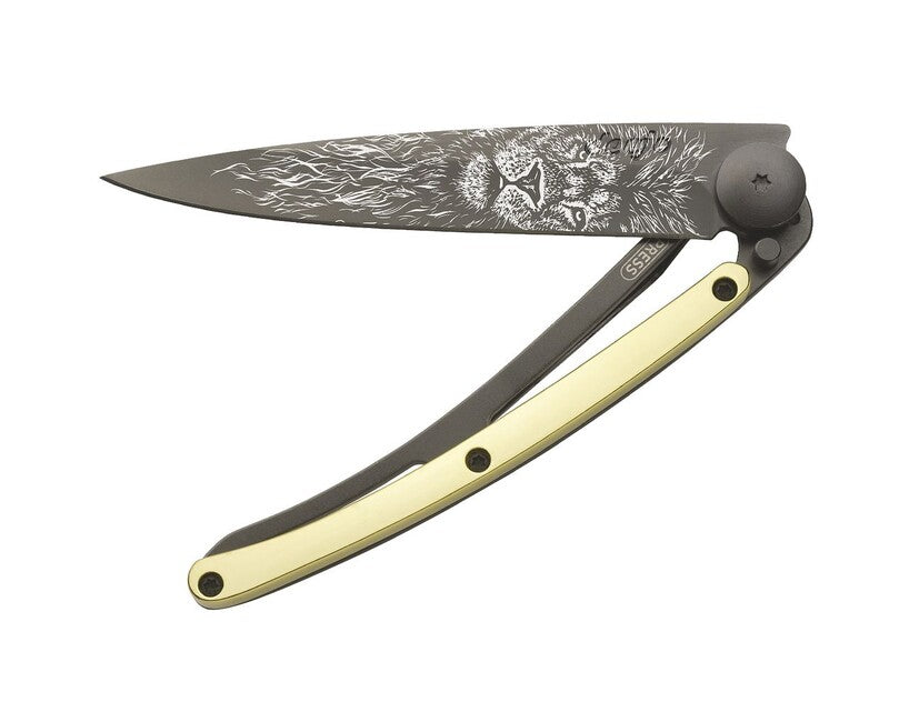 Deejo GOLD Tattoo briceag 23kt yellow, Leu