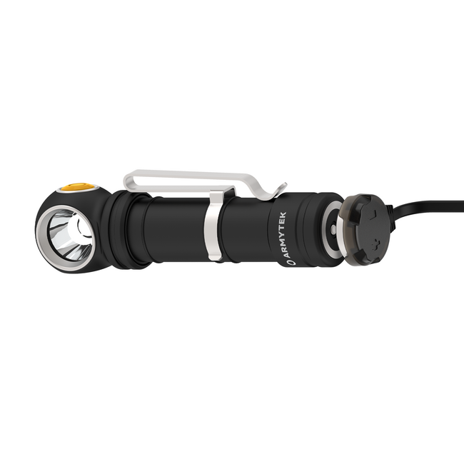 ArmyTek Wizard C2 Pro Max LR lanternă de buzunar LED cu clip pentru centură, cu geantă, alimentară din acumulator, 4150 lm, albă
