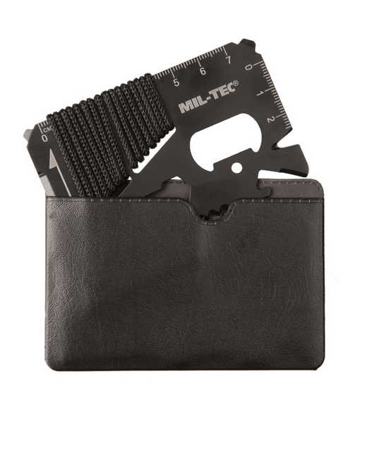 Mil-Tec card de supraviețuire cu paracord și husă
