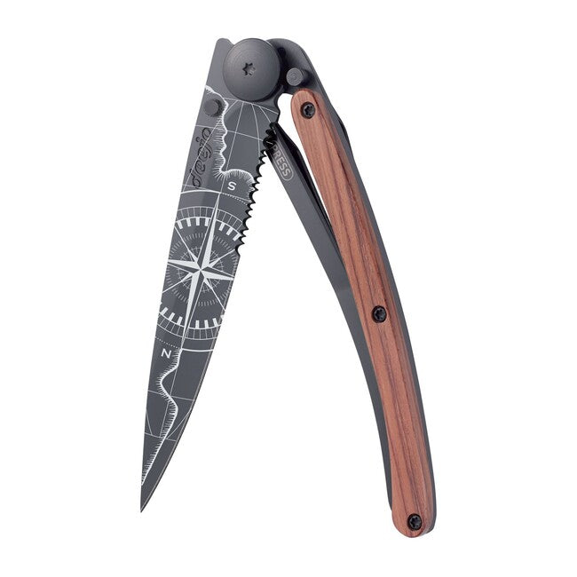 Deejo Terra Incognita briceag Serration, black coralwood
