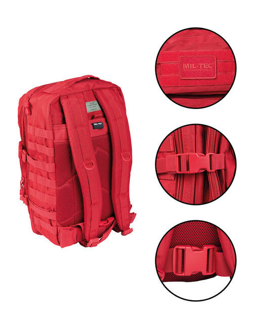 Mil-Tec rucsac US assault Large, roșu, 36L