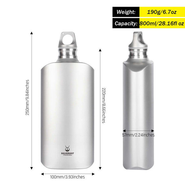Silverant Sticlă din titan slim 800 ml
