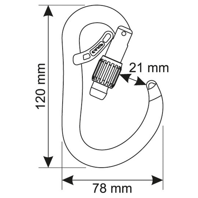 CAMP Atom Belay Lock carabinieră HMS