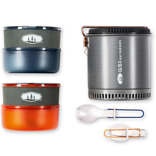 GSI Outdoors Halulite Dualist HS set de tacâmuri pentru 2 persoane 1.8 l