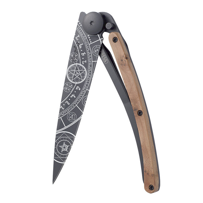 Deejo Fantasy briceag black juniper wood Esoteric