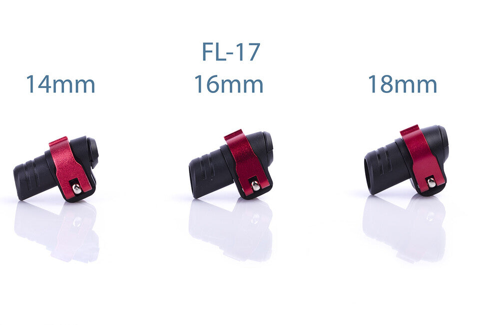 Warp ND FL-17 flip-lock mecanism plastic negru/pârghie ALU roșie/piuliță roșie pentru diametru, 16mm