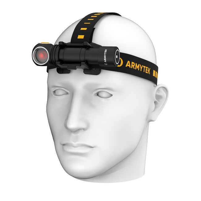 ArmyTek Wizard C2 WR lanternă frontală LED cu suport magnetic alimentare acumulator 1100 lm 3 h 65 g, White & Red