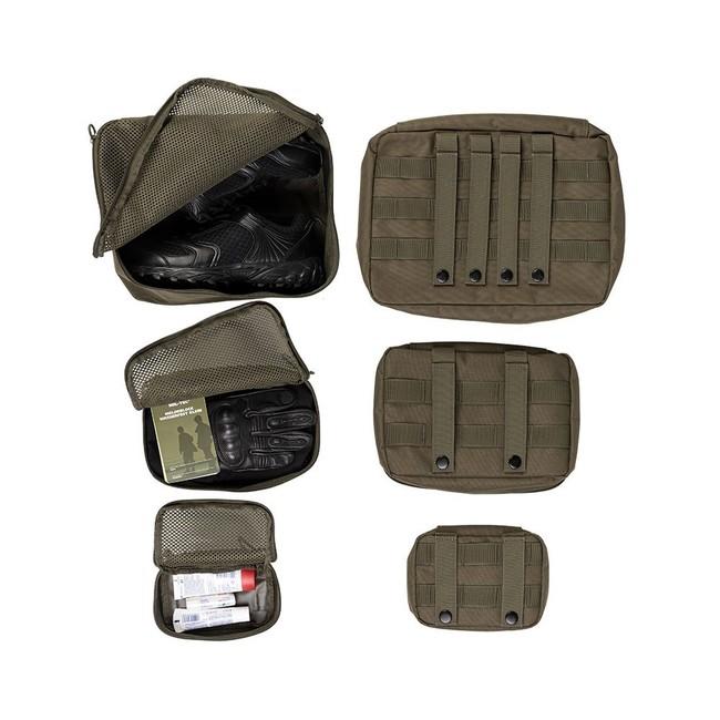 Mil-Tec Molle set huse 3 buc, oliv