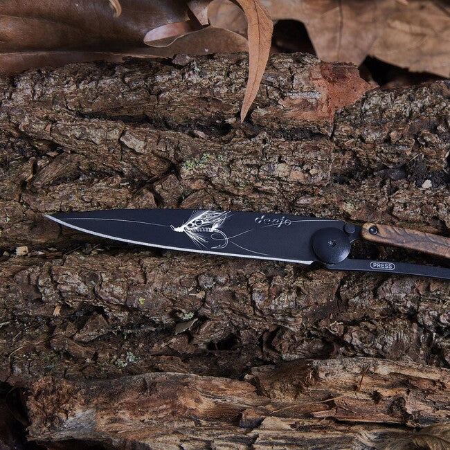 Deejo Tattoo briceag black brown camo Silver Wilkinson