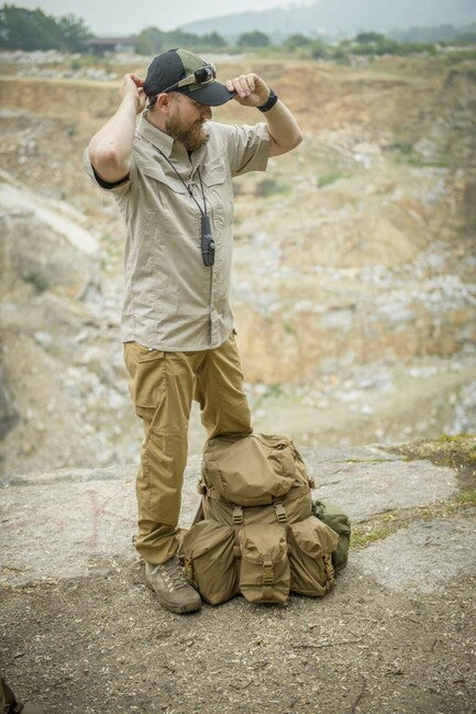 Helikon-Tex șapcă PolyCotton Ripstop cu logo, Coyote / Olive Green